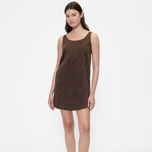 5/$25 | GAP Leopard Denim Dress
